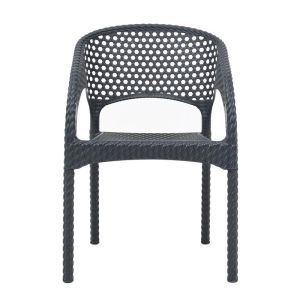 Garden chair Daria charcoal color 54x46x82cm