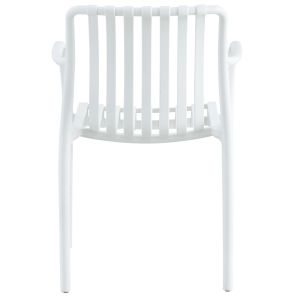 Градински стол от полипропилен Hm5940,01 бял 45,5x56,5x80,5hcm