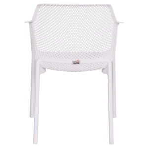 Garden chair polypropylene John Hm6103.01 white 59x58x79.5cm.