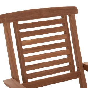 Garden dining set Crander Hm21288 table and 6 dining chairs, foldable - teak wood