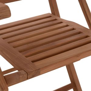 Garden dining set Crander Hm21288 table and 6 dining chairs, foldable - teak wood