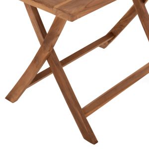 Garden dining set 4pcs Kendall Hm11953 solid teak wood in natural color