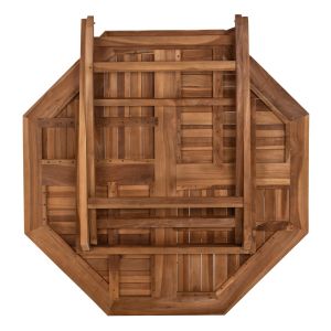 Garden dining set 5 pcs. foldable Kendall Hm11950 solid teak wood in natural color