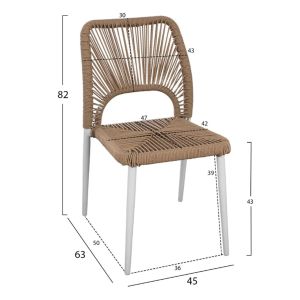 Градински трапезен комплект 6бр Tawnee Hm21108 с маса-пейка-кресла и столове