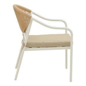 Градински трапезен сет Bonanza 4 части, ратан-алуминий, р-ри маса- 88х48х40cm