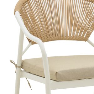 Градински трапезен сет Bonanza 4 части, ратан-алуминий, р-ри маса- 88х48х40cm