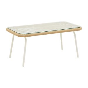 Градински трапезен сет Bonanza 4 части, ратан-алуминий, р-ри маса- 88х48х40cm