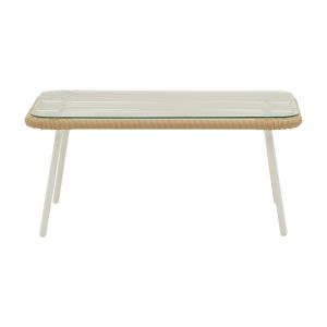 Градински трапезен сет Bonanza 4 части, ратан-алуминий, р-ри маса- 88х48х40cm