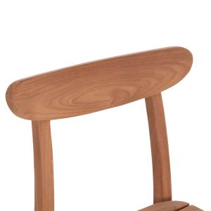 Градински трапезен стол Robbie Hm18115 тиково дърво - естествен цвят 48x51x82всм.
