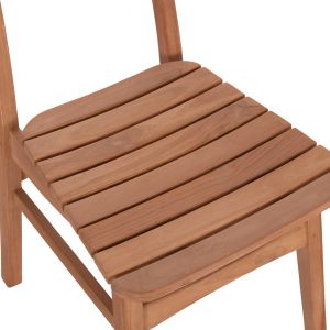 Градински трапезен стол Robbie Hm18115 тиково дърво - естествен цвят 48x51x82всм.