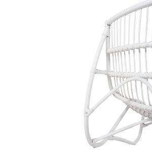 Градинско кресло Grinn Hm9815,03 Rattan Rods In White Color 56,5x73,5x79,5hcm