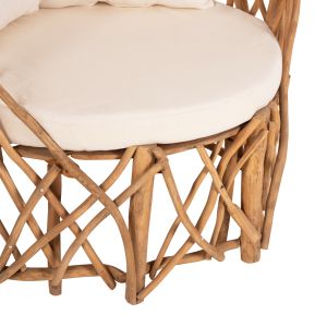 Градинско кресло Kaan Naturally Hm5994 от масивно тиково дърво 95x89x80hcm