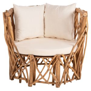 Градинско кресло Kaan Naturally Hm5994 от масивно тиково дърво 95x89x80hcm