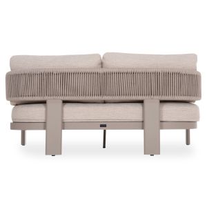 Двойна кушетка Baron Sm6479.04 бежово алуминиево-въжево-олефин 168x143x70в