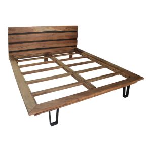 Двойно легло Imena масивно дърво естествен 160x200см