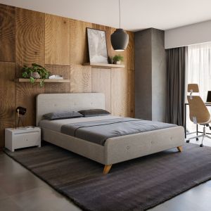 Двойно легло Restel сиво-бял плат 160x200см