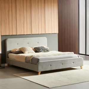 Двойно легло Restel сиво-бял плат 160x200см