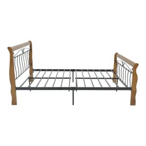 Двойно легло Verpen ���� �� ������ ��������-черен метал 150x200см