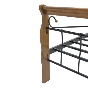 Двойно легло Verpen ���� �� ������ ��������-черен метал 150x200см