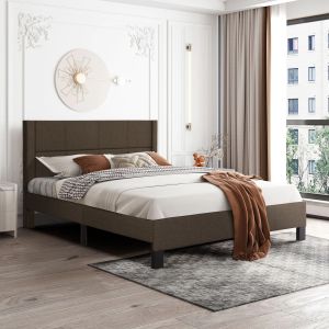 Двойно легло с матрак Trillop Hm21202.13 кафяв плат - за размери 160x200см.