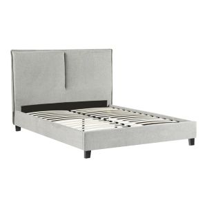 Двойно легло спалня Majus дамаска плюш цвят тъмносив-бежов 160x200cм