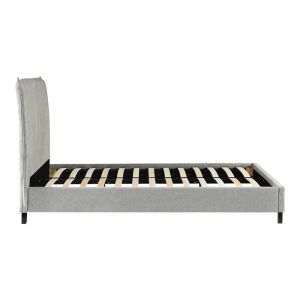 Двойно легло спалня Majus дамаска плюш цвят тъмносив-бежов 160x200cм