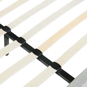 Двойно легло спалня Majus дамаска плюш цвят тъмносив-бежов 160x200cм