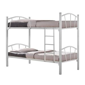 Двуетажно метално легло Bunk в бял цвят 90x190 Hm328,02