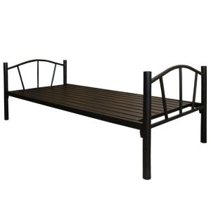 Двуетажно метално легло Bunk черен цвят 90x190 Hm328,01