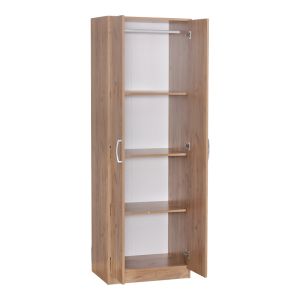 2 doors wardrobe Jonar oak melamine 60x42x180cm