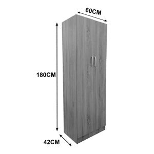 Lego double-door wardrobe in white color 60x42x180cm
