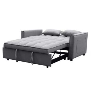 Двумесен разтегателен диван Borg Hm3289.01 сив плат 142x94x78всм.