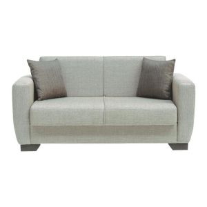 Двумесен разтегателен диван New Dolce Mocha с кафяви възглавници 168x85x85см