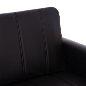 Двумесен разтегателен диван с място за съхранение Nikko Hm3293.11 черен Pu 144x75x84всм.