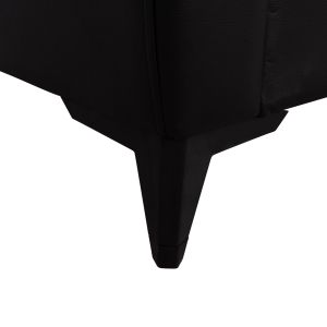 Двумесен разтегателен диван с място за съхранение Nikko Hm3293.11 черен Pu 144x75x84всм.