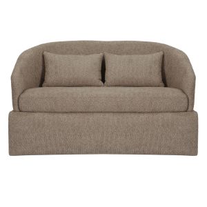 Two-seater sofa Bevy2 Hm9678.03 beige color with metal base 128x72x74hcm