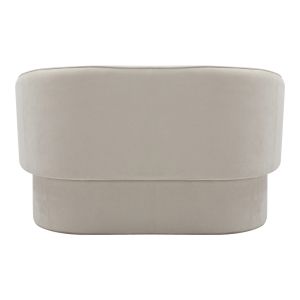 Two-seater sofa Playmob beige fabric 65x128x79cm