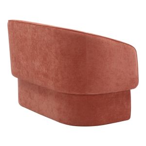 Two-seater sofa Playmob, tile-colored fabric 65x128x79cm