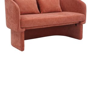 Two-seater sofa Playmob, tile-colored fabric 65x128x79cm