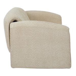 Two-seater sofa Trek Laforge Hm9680,03 with metal frame and beige textile upholstery 160x80x63hcm