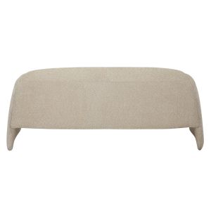 Two-seater sofa Trek Laforge Hm9680,03 with metal frame and beige textile upholstery 160x80x63hcm