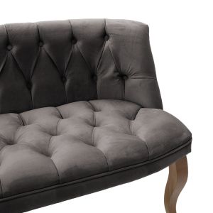 Two-seater sofa Loreta plush 123x65x73cm