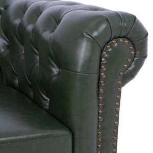 Two-seater sofa T,chesterfield Hm3010,08 Pu Cyprus green
