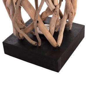 Decorative lantern Flamer Hm4439 Driftwood in natural 30x30x179hcm.