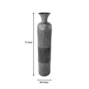 Декоративна ваза Ancient метална цветна D15.9x77.5см