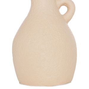 Decorative vase Hm4667.02l terracotta in creamy white - Φ14x21hcm.