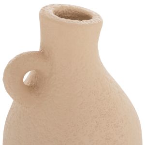 Decorative vase Hm4667.02l terracotta in creamy white - Φ14x21hcm.