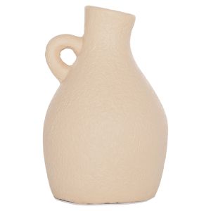Decorative vase Hm4667.02l terracotta in creamy white - Φ14x21hcm.