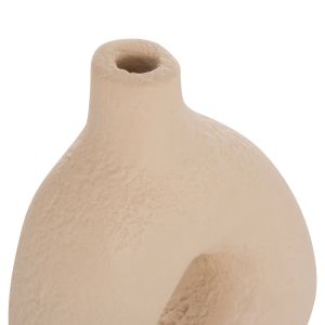 Decorative vase Hm4667.02m terracotta in creamy white - 17x6.5x20hcm.