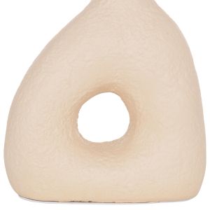Decorative vase Hm4667.02m terracotta in creamy white - 17x6.5x20hcm.